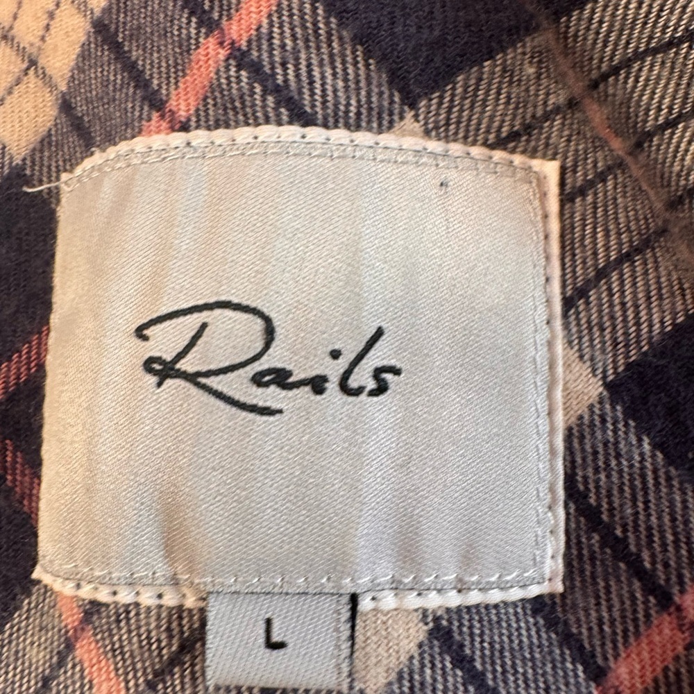 Rails Willow Ruffle Flannel Button-Up Shirt - Picture 8 of 8